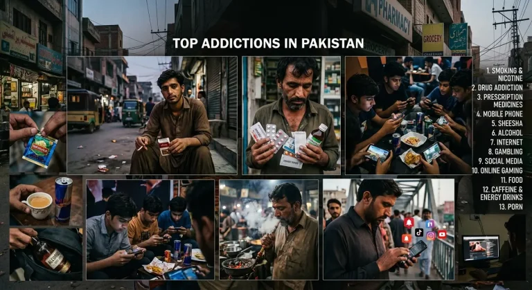 Most Common Addictions in Pakistan