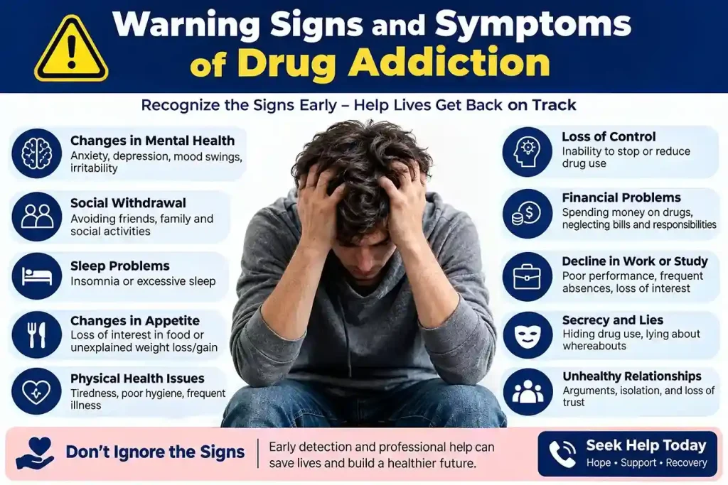 Warning Signs and Symptoms of Drug Addiction