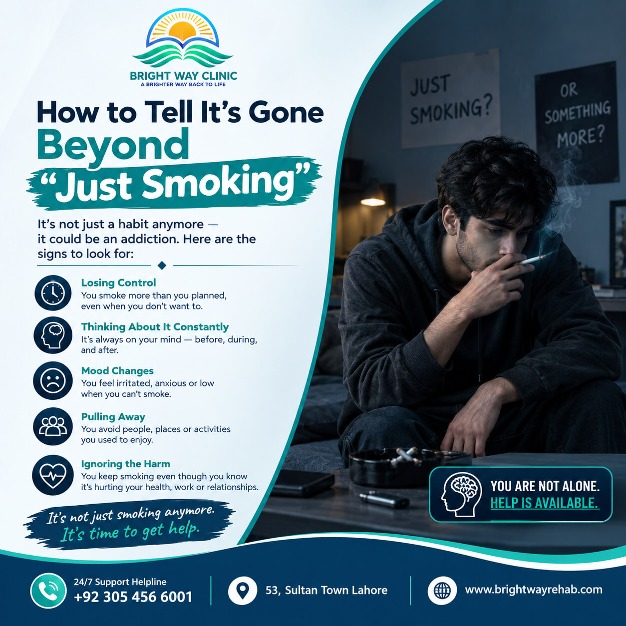 How to tell it's gone beyond "just smoking"